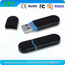 Unidad flash USB de disco de memoria personalizada de plástico negro (ET072)